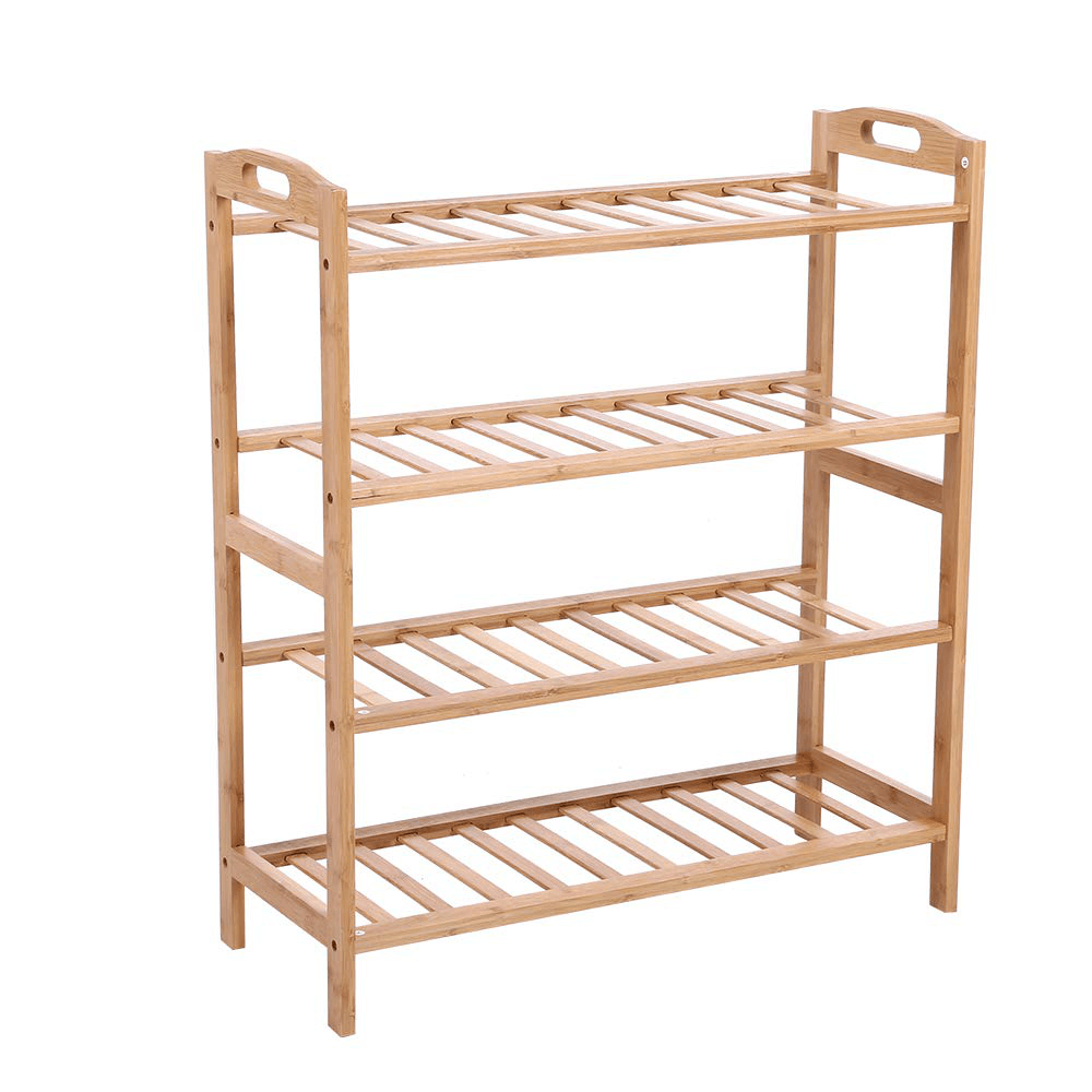 2/3/4/5 Tier Shoe Storage Racks Cabinet Shelf Wooden Stand Home Organizer Bamboo