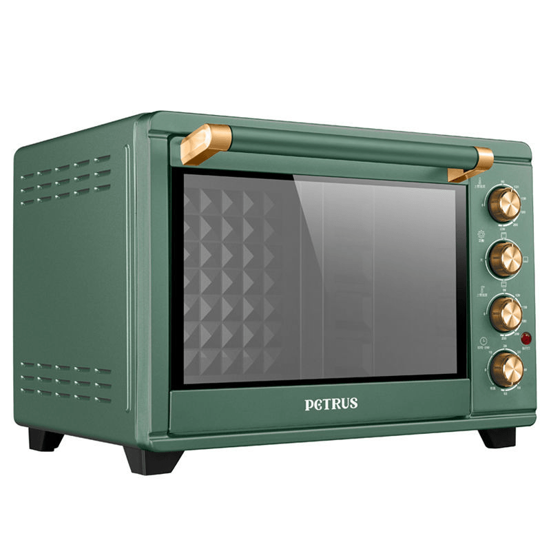 PETRUS PE2030 Electric Oven 1500W 5L Countertop Oven Rotisserie Roaster Cooker Griddle Top Rack Toaster