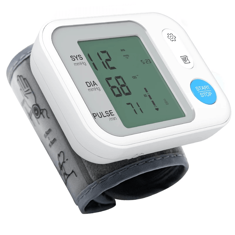 Cuff Wrist Blood Pressure Monitor Digital Automatic Sphygmomanometer Tonometer for Measuring Arterial Pressure