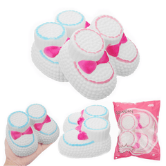 Yunxin Squishy Snow Boots Cake 15Cm Soft Slow Rising with Packaging Collection Gift Decor Toy