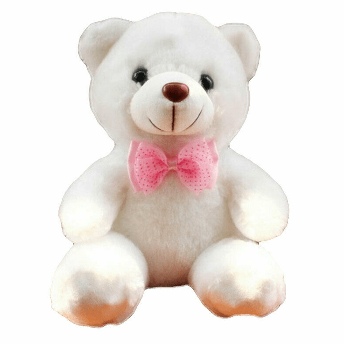 Girls Baby Cute Soft Stuffed Plush Teddy Bear Toy with LED Light up for Kids Xmas Gift