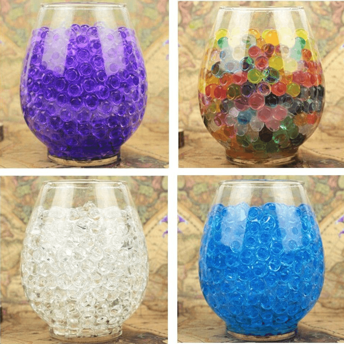 7000PCS Magic CS Water Beads Gel Balls Plant Flower Crystal Soil Mud Jelly Pearls Decor Toy