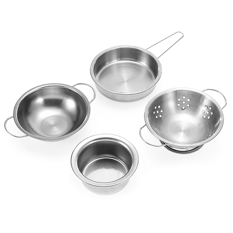 ENPEI 40PCS Mini Kitchenware Play Set Kitchen Pan Pot Dish Stainless Child Kids Role Play Toy Gift