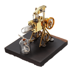 Mini 2.1"Hot Air Flame Stirling Engine Model Collection Gift