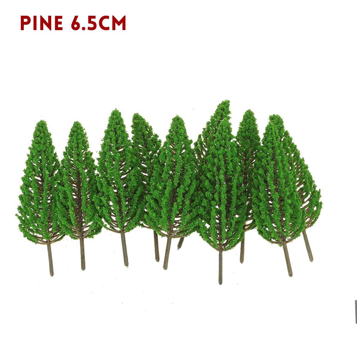 10Pcs Mini Artificial Trees Pine 3.5Cm/6.5Cm/9.5Cm/13Cm Home Office Party Decorations