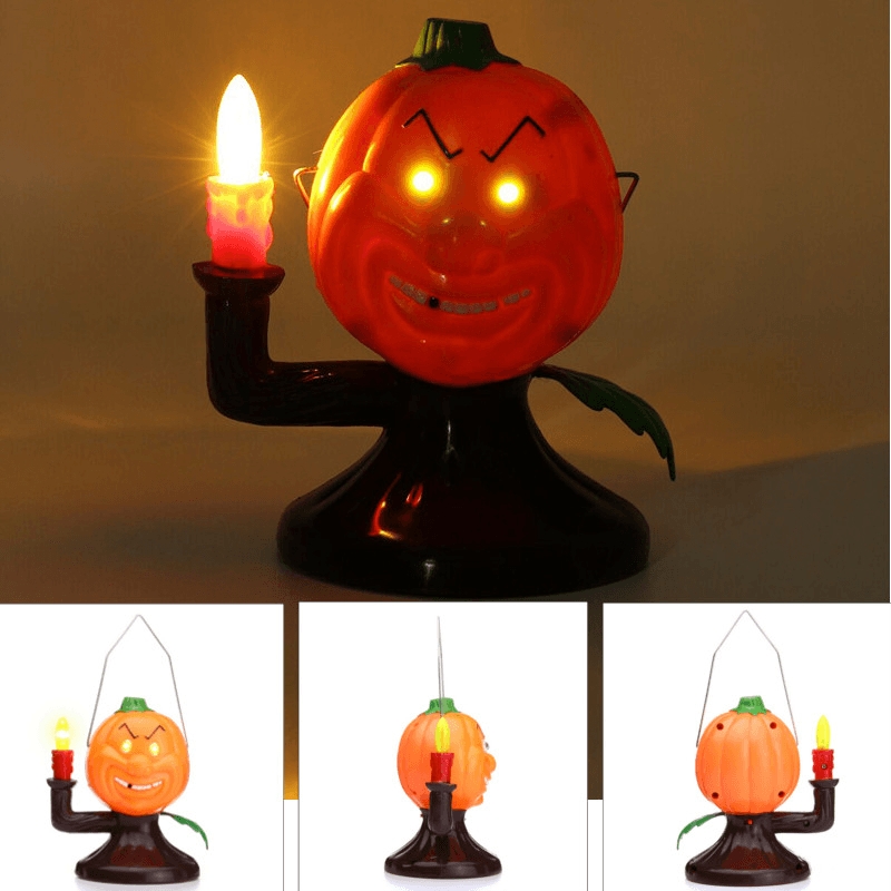 Halloween Party Home Decoration Supplies Portable Luminous Ghost Lamp Toys for Kids Children Gift