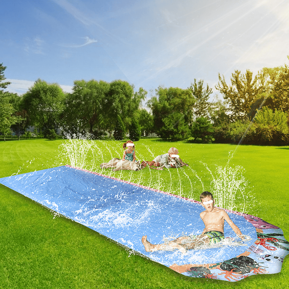 600*103Cm Giant Surf Lawn Summer Pool Water Play Slide Ladder for Children to Surf Outdoor Toys