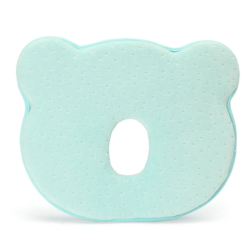 22X26X3.5Cm Memory Cotton Newborn Baby Correcting Head Cervical Vertebra Pillow Blue Pink