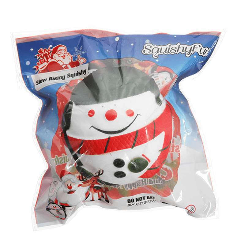 Squishyfun Squishy Schneemann Weihnachten Weihnachtsmann 7 cm langsam aufsteigend mit Verpackung Sammlung Geschenk