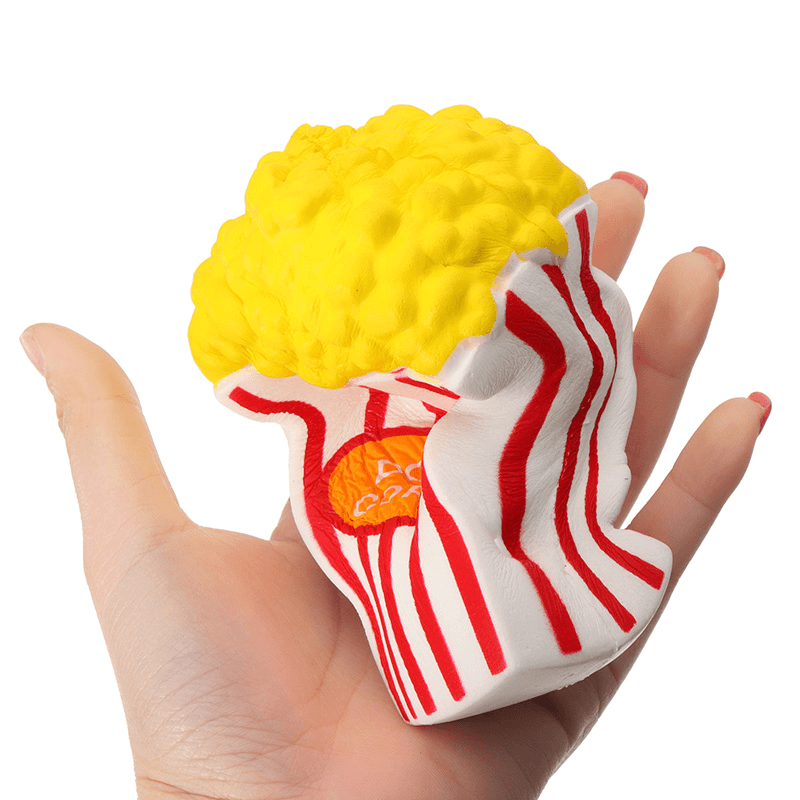 Sunny Popcorn Squishy 15CM Slow Rising with Packaging Cute Jumbo Soft Squeeze Strap Scented Toy