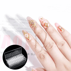 520Pcs Trapezoid Nail Mold Nail Folds Full Nail Patch Nail Tips