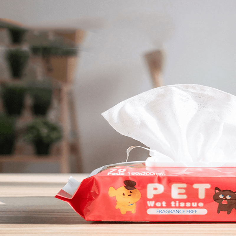 70 Pieces Pet Special Wipes Cats and Dogs Wipes Clean Pet Wipes Summer Puppy Supplies