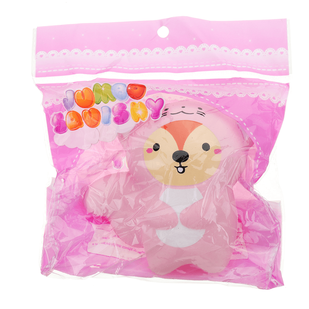 Tail Bear Squishy 10.5 * 11CM Levantamiento lento con empaque Colección Regalo Juguete suave