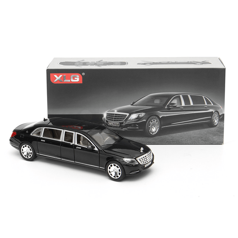 1:32 S600 Limousine Diecast Metal Car Model 20.5 X 7.5 X 5Cm Car in Box Black