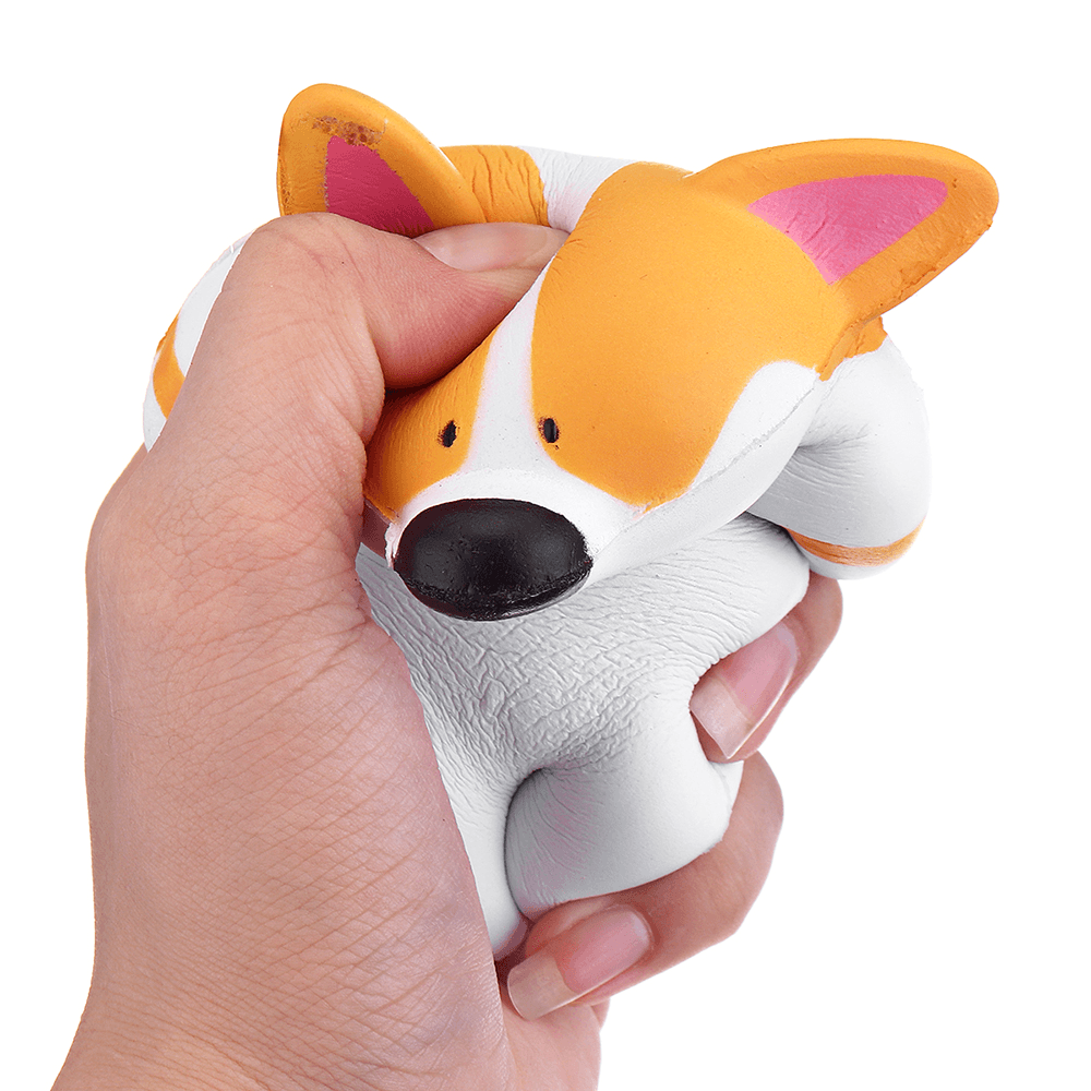 Corgi Squishy Kawaii Animal Jumbo Soft Toy Geschenkkollektion mit Paket