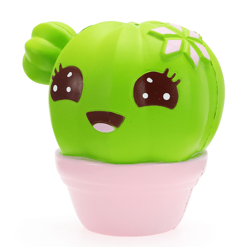 Xinda Squishy Cactus Plant 11Cm Soft Slow Rising with Packaging Collection Gift Decor Toy