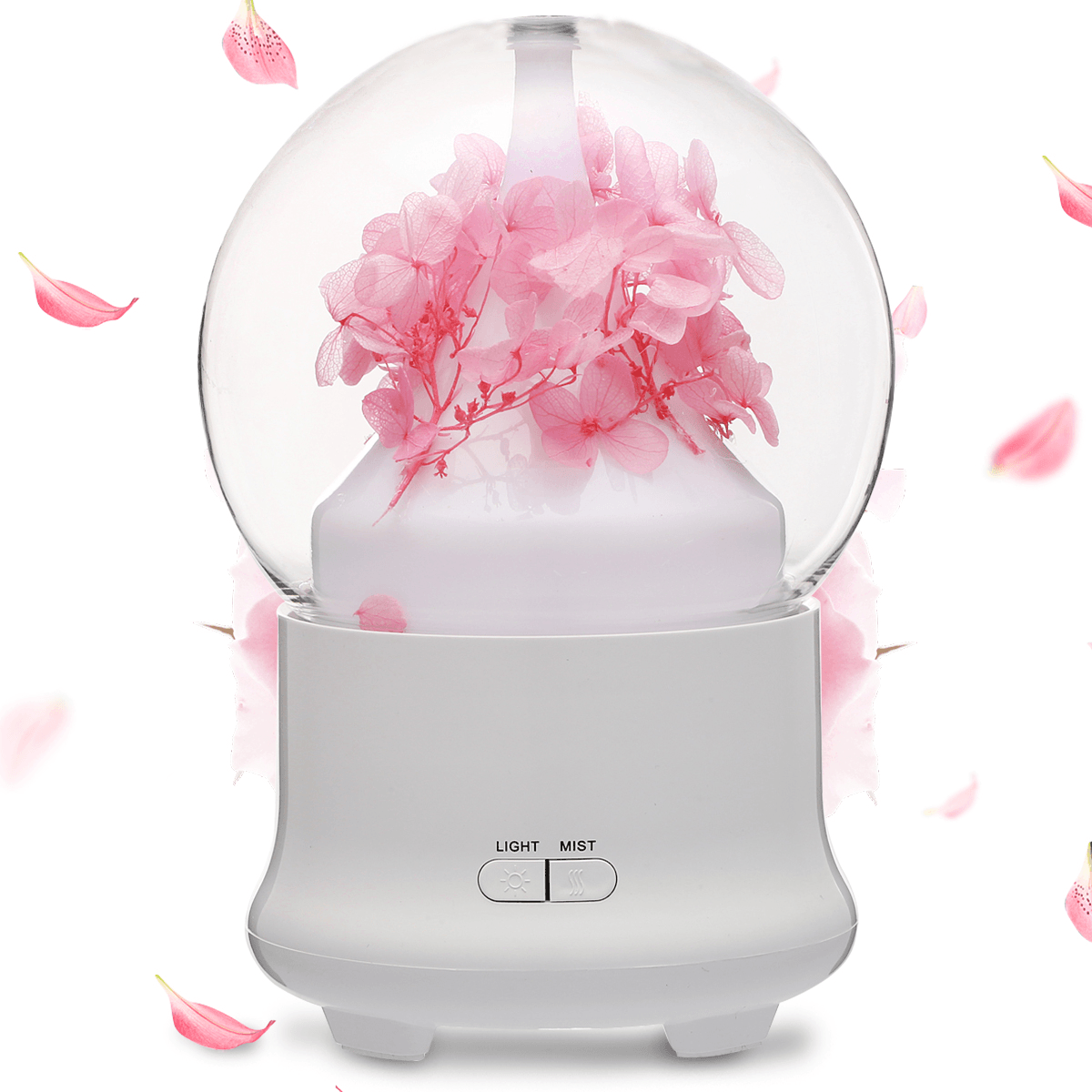 4 Colors Immortal Flower Mini Aroma Humidifier Essential Oil SPA Diffuser Purifier Atomizer