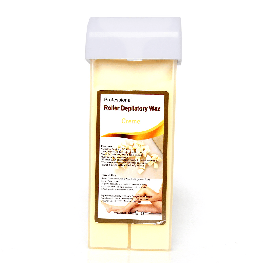 100G Depilatory Wax Cartridge Hair Removal Cream Beeswax Strawberry Rose Honey Hair Removal Wax