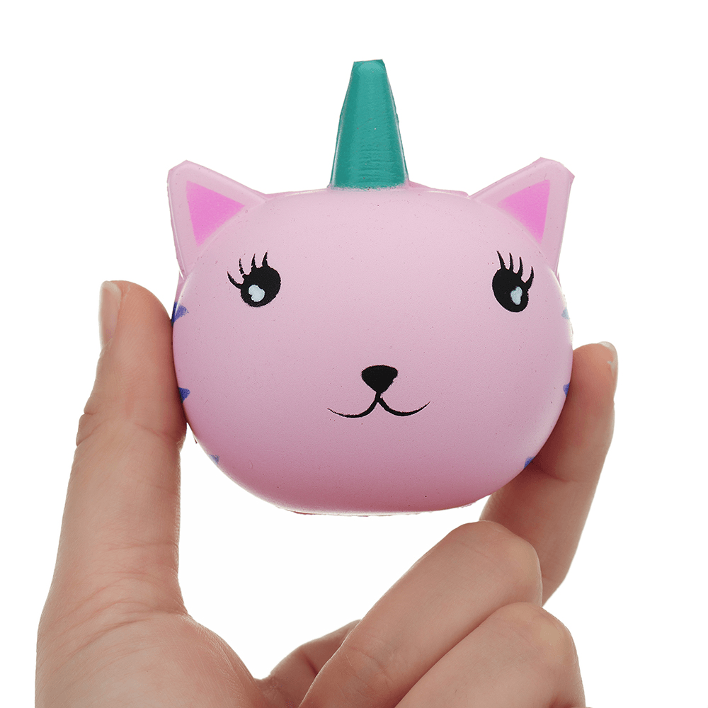 Unicorn Cat Squishy 7.1*6.2CM Slow Rising Soft Collection Gift Decor Toy