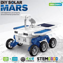 DIY Solar Planet Rover STEM Assembly Four-Wheel Drive Electric Science and Educational Model Toys