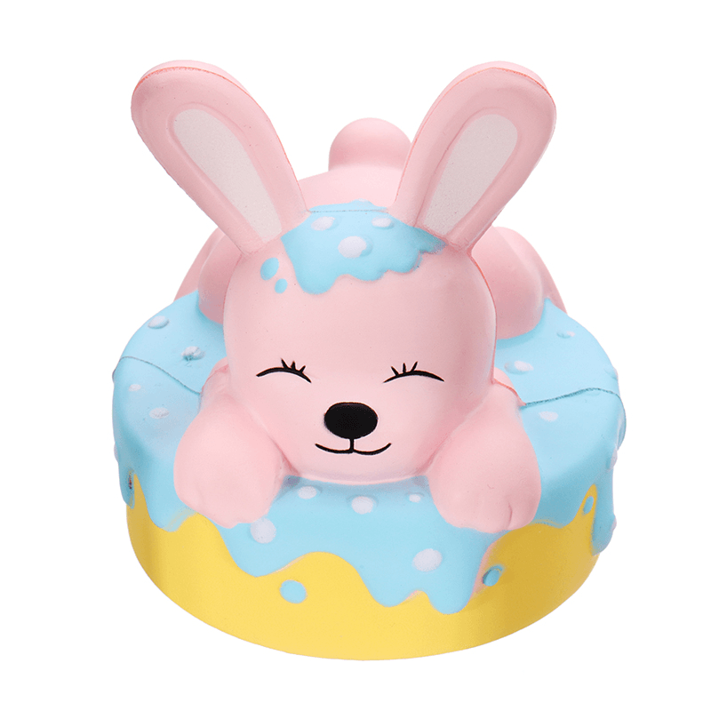 Oriker Squishy Rabbit Bunny Cake Cute Slow Rising Toy Soft Gift Collection with Box Packing