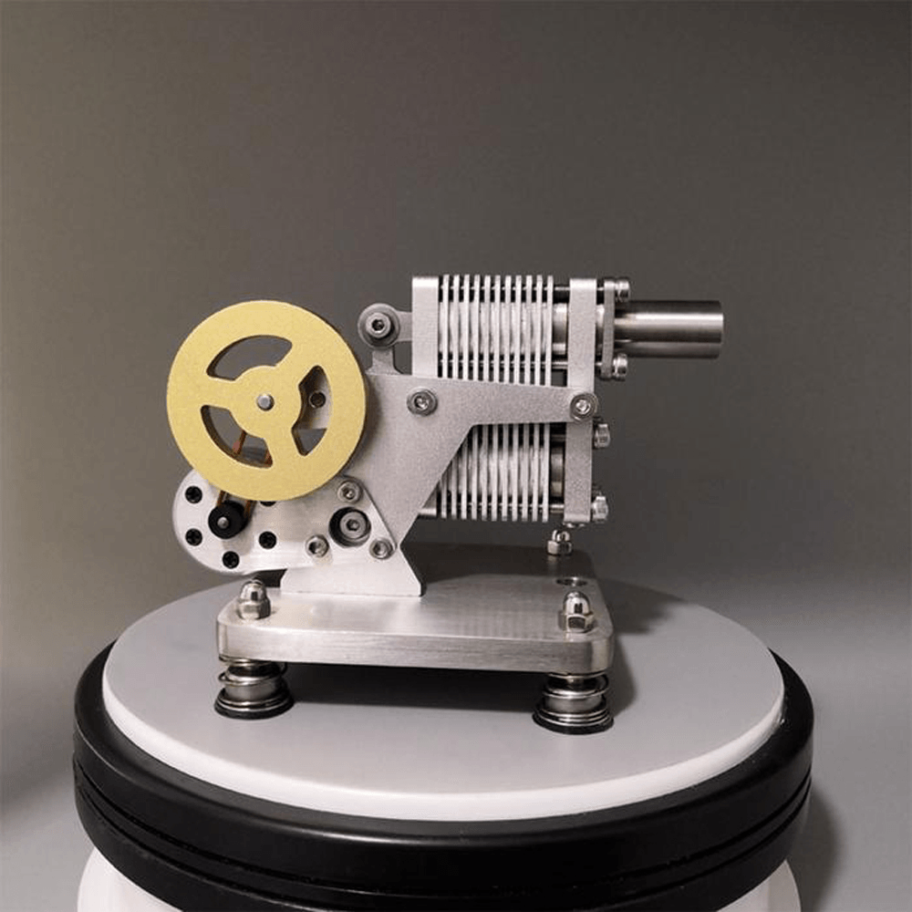 SH-015 Stirlingmotor-Bausatz aus Vollmetall mit Mini-Generator, Dampf-Wissenschafts-Lernmotor-Modellspielzeug