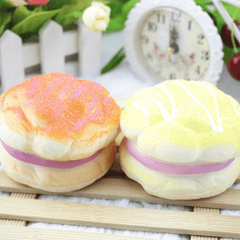 Random Color Squishy Soft 8CM Pineapple Bread Decoration Soft Toys