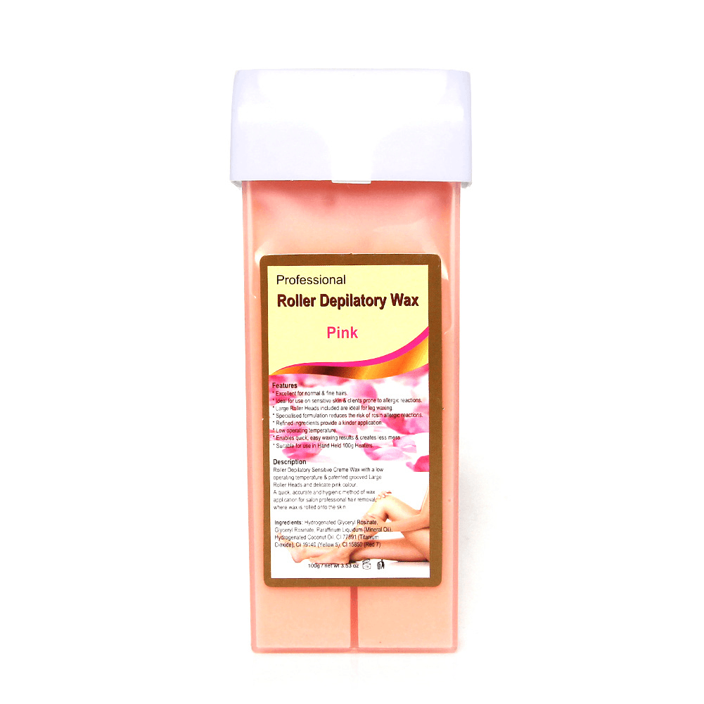 100G Depilatory Wax Cartridge Hair Removal Cream Beeswax Strawberry Rose Honey Hair Removal Wax