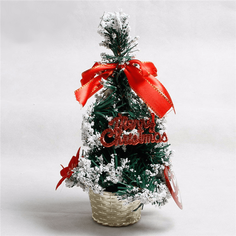 Mini-Tischdekoration für den Weihnachtsbaum mit mehreren Mustern, zufällige Weihnachtsdekoration für Zuhause, Party, Abendessen