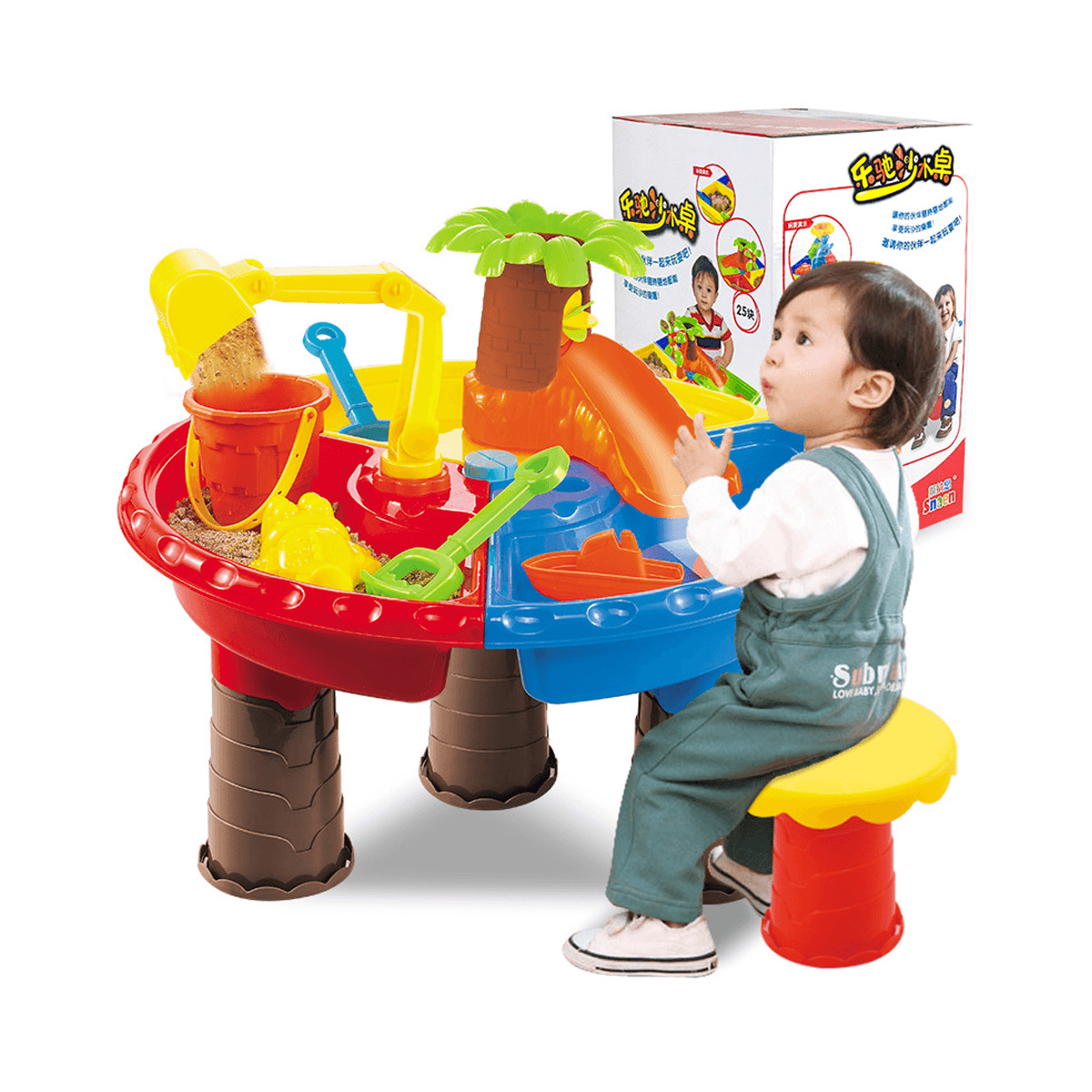 2 in 1 Multi-Style Sommer Strand Sand Kinder spielen Wasser graben Sanduhr spielen Sand Werkzeug Set Spielzeug für Kinder perfektes Geschenk