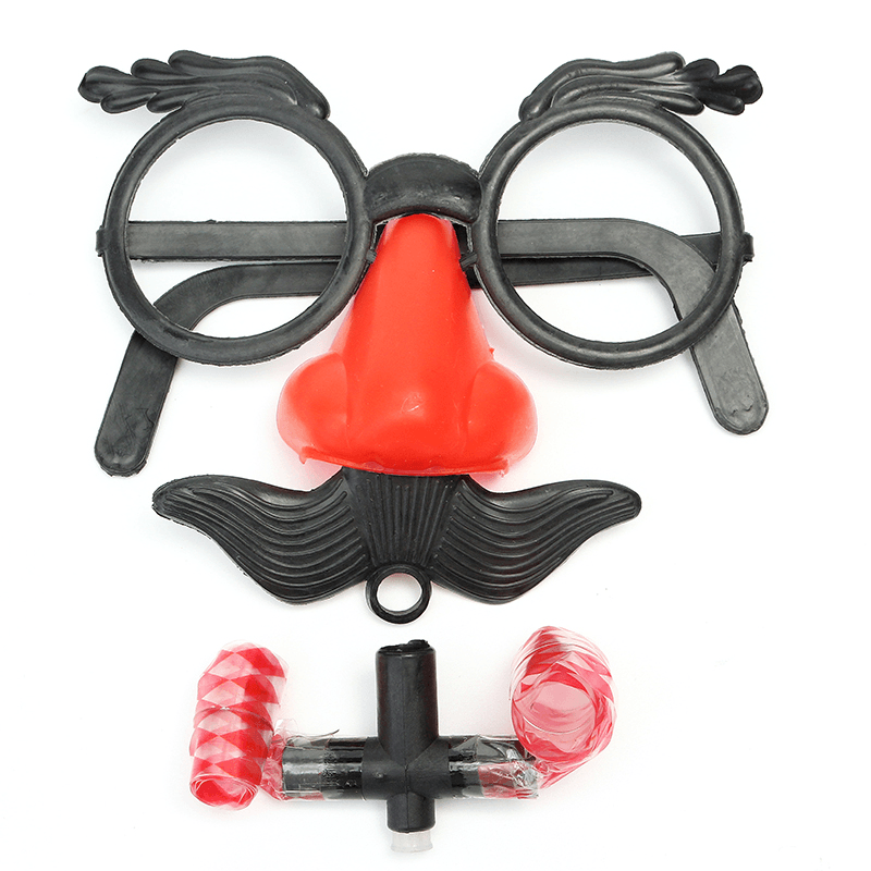 Funny Glasses with Big Nose and Mustache Clown Toys