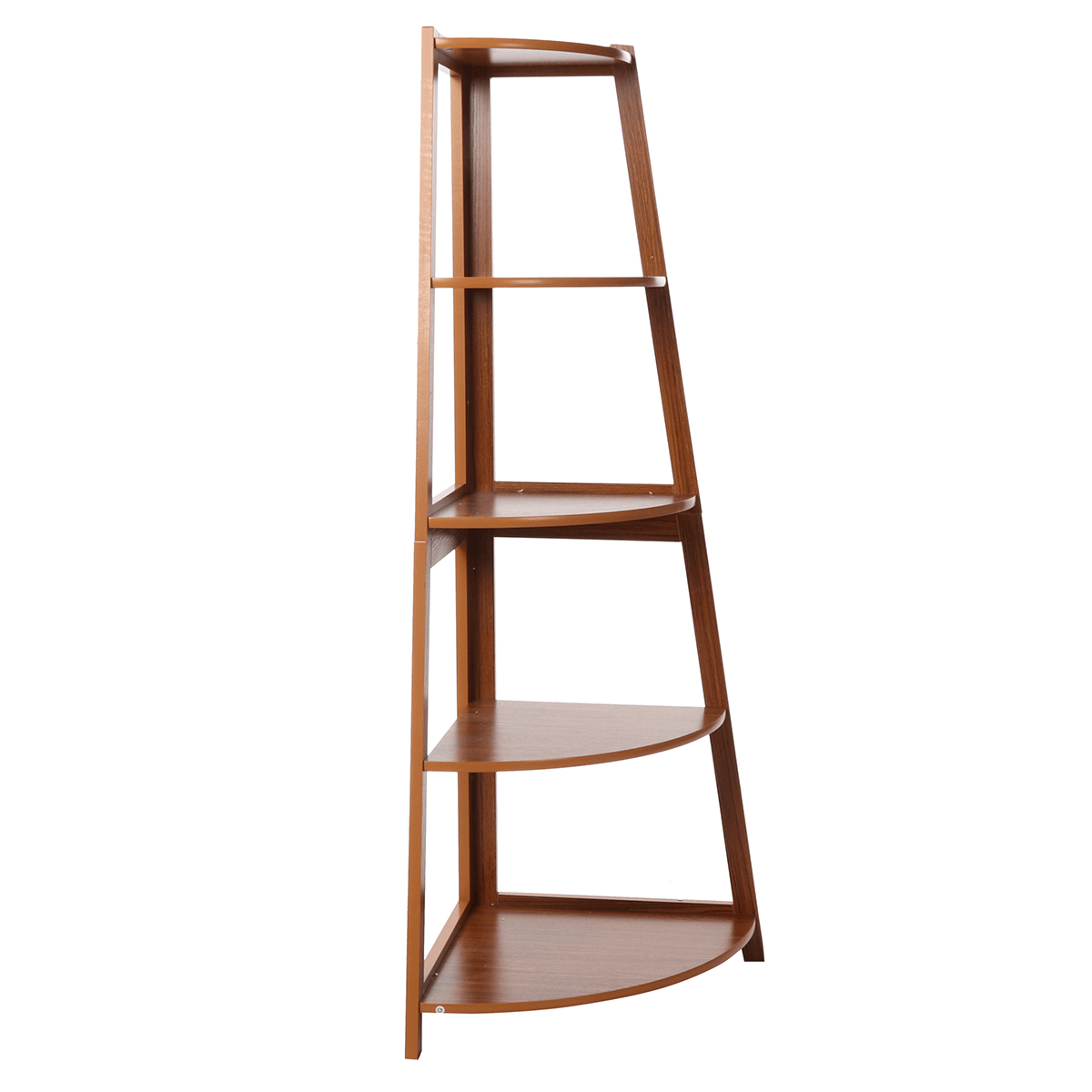 Creative Ladder Bookshelf Simple Wood Corner Bookcase Storage Rack Potted Flower Stand Shelves for Home Office