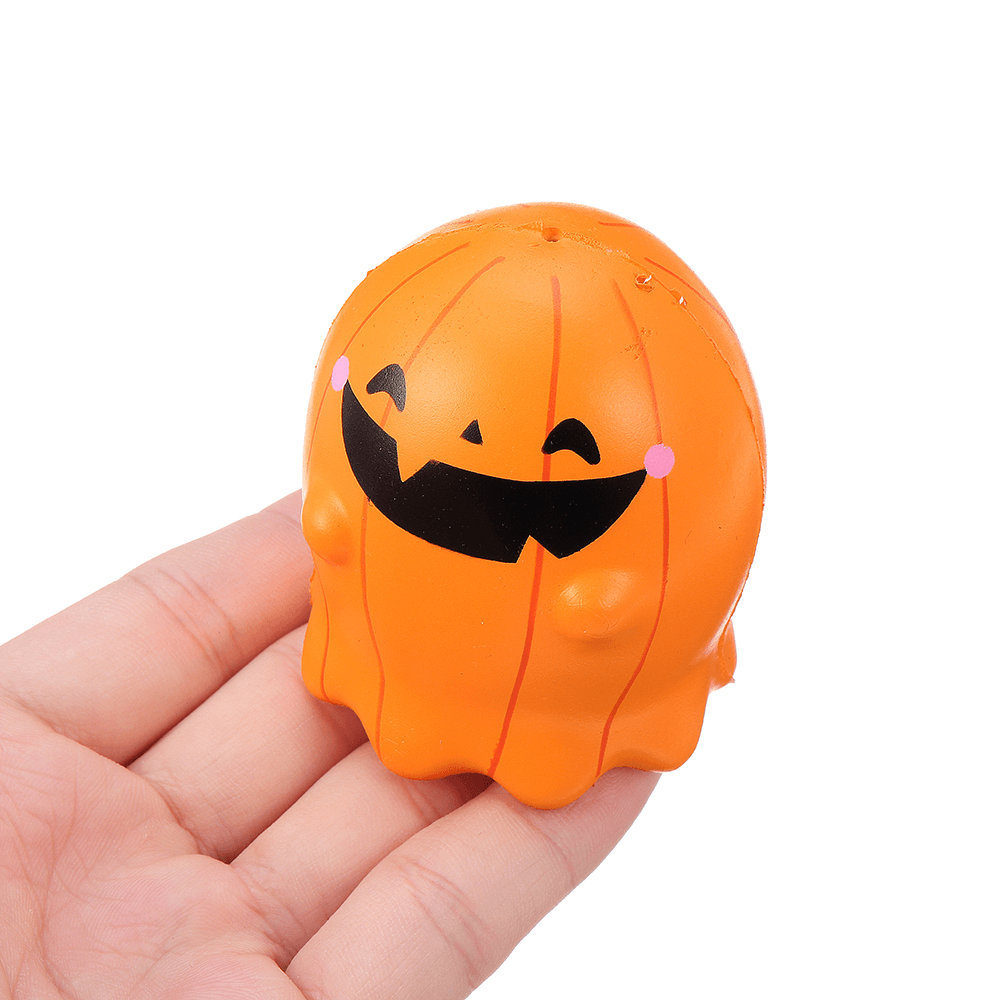 Puni Maru Stack Pumpkin Ice Cream Squishy with Magnet 7CM Licensed Slow Rising Original Package