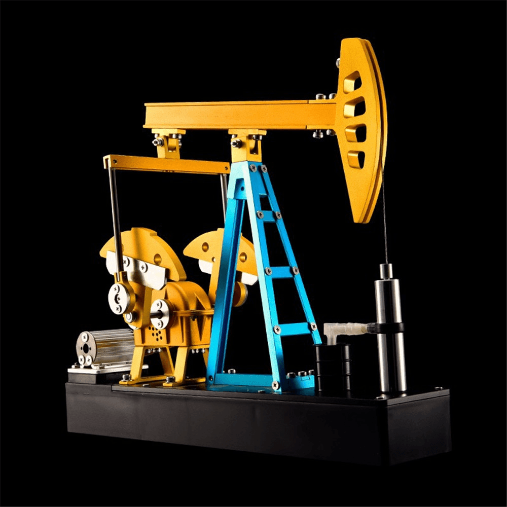 Teching Assembly Pumping Unit Metal Assembly Model Simulation Puzzle Teaching DIY Toy Gift