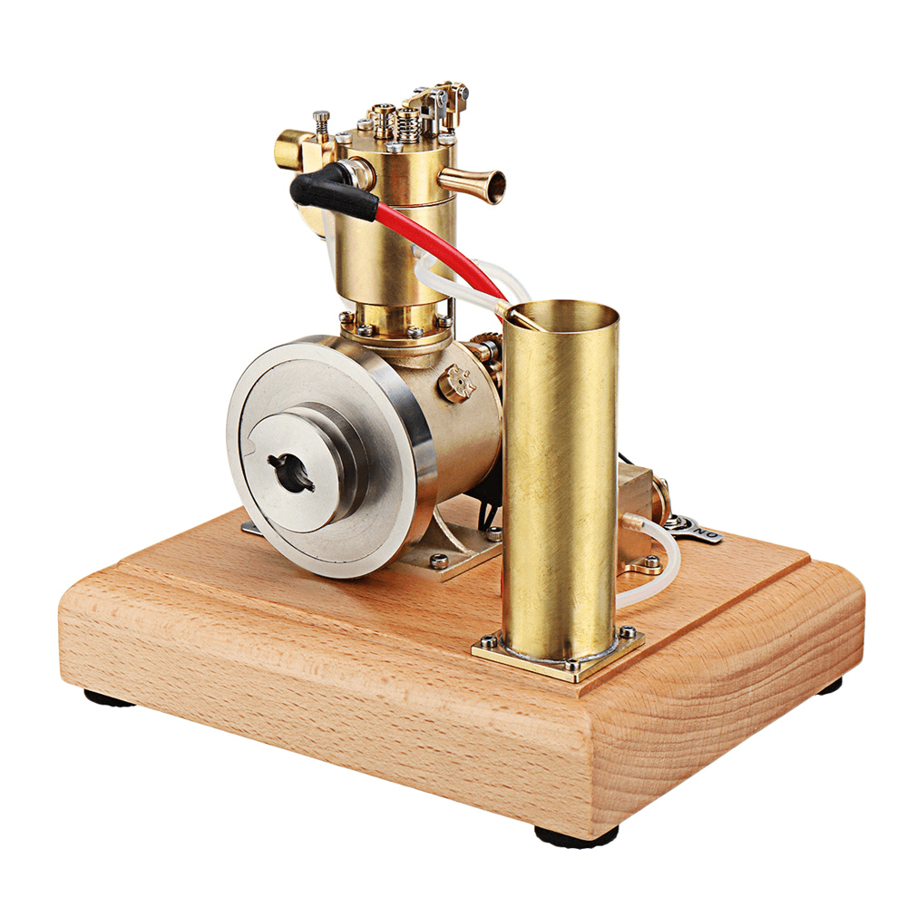 Eachine EM4 Gasoline Engine Model Stirling Water-Cooled Cooling Structure with a Cooling Water Tank and a Circulating Gear Pump