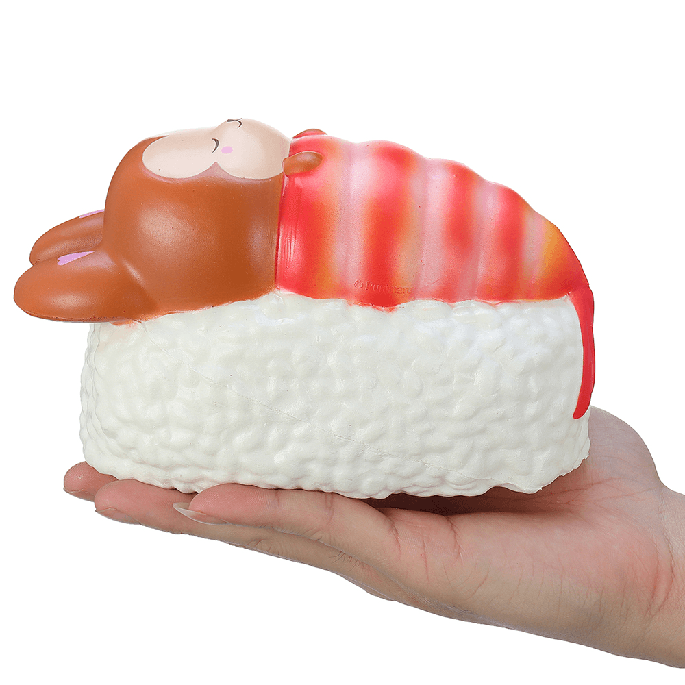 Yummiibear Squishy Foxy and Prawn Blanket Jumbo Sushi Toy Slow Rising with Packaging Box