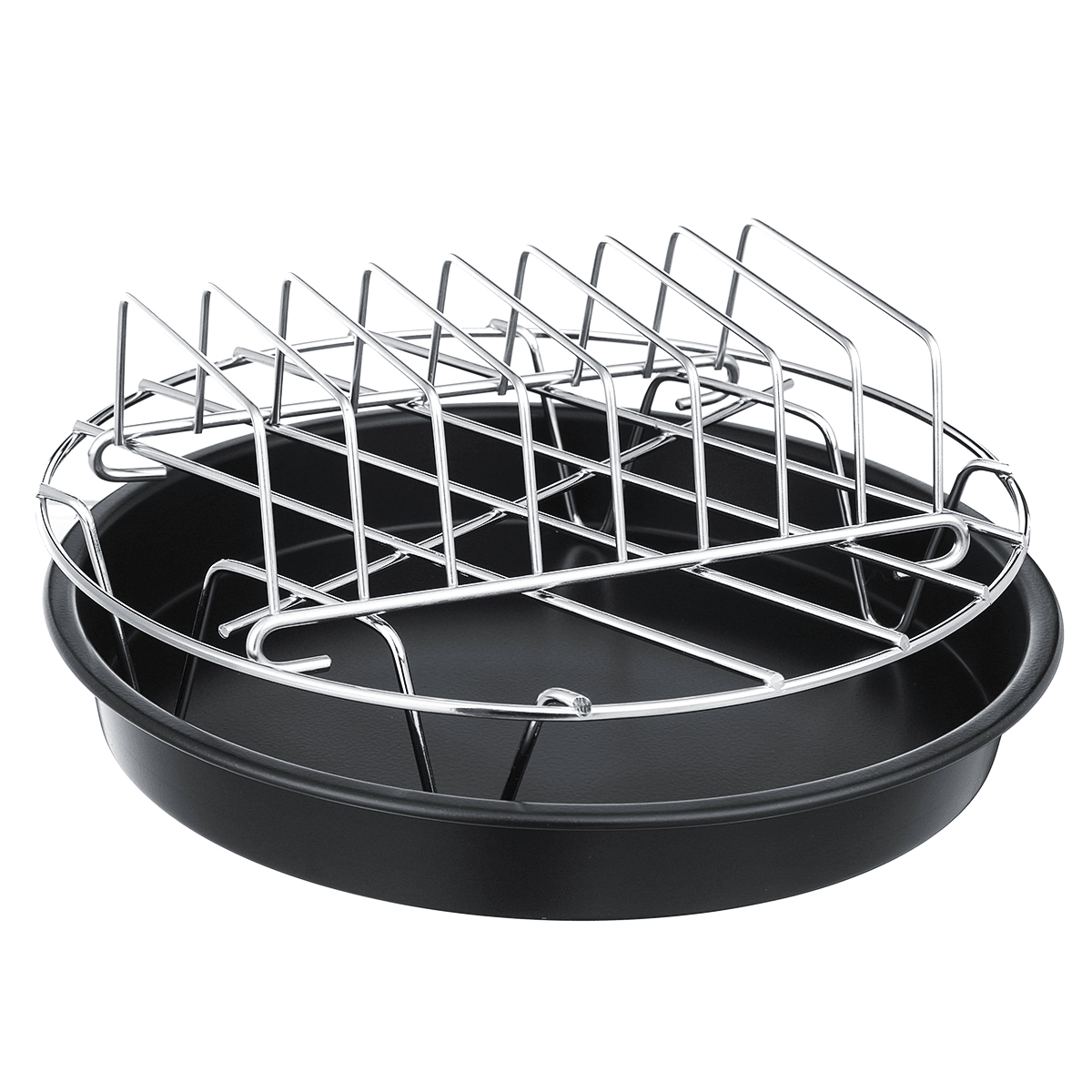 7" 6Pcs Set Healthy Air Fryer Accessories Cake Pizza Barbecue Rack Pot Holder Baking Cooling Rack