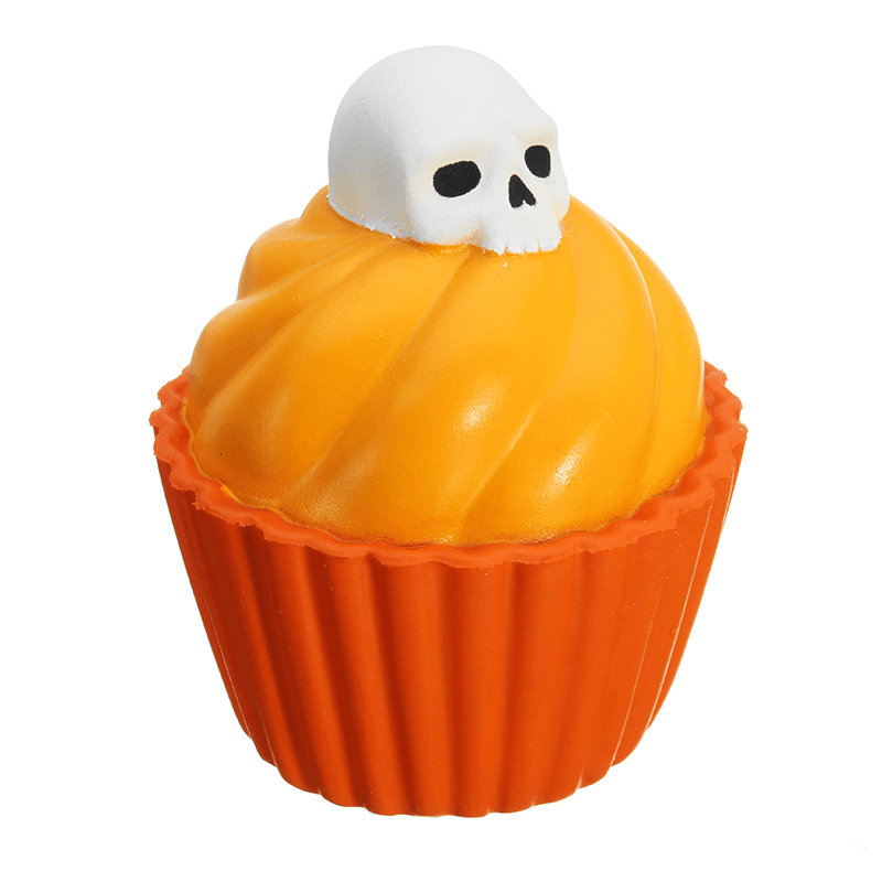 Yunxin Squishy Pumpkin Puff Cake Glow in Dark Halloween Slow Rising with Packaging Collection Gift