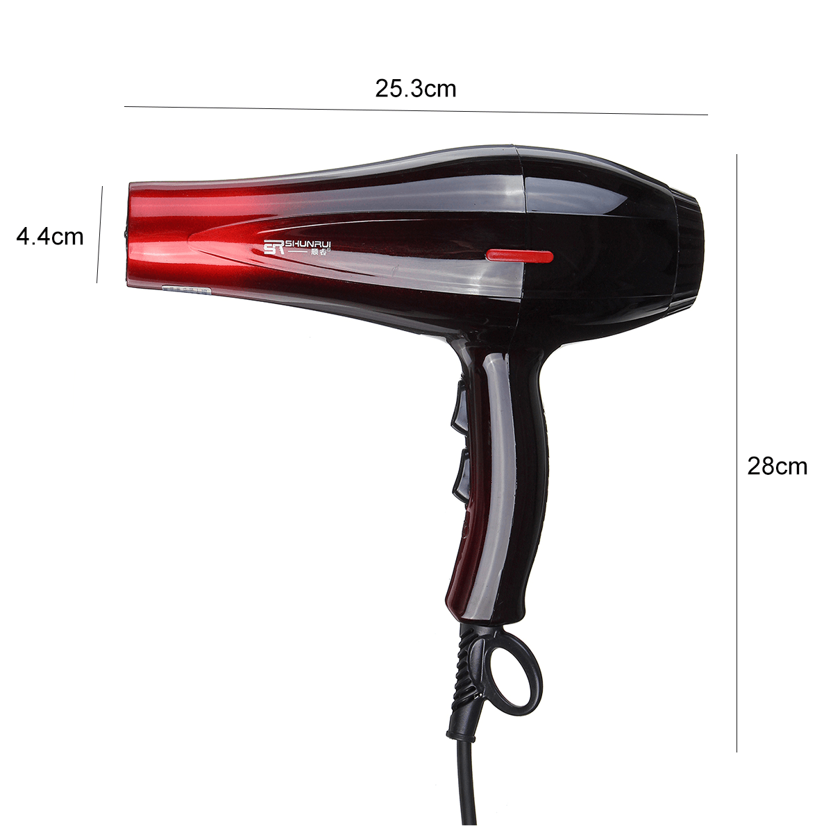 2000W Powerful High Concentration Ion Hair Dryer Heat Tool Dryer 3 Heat Settings 2 Speed with 8Pcs Accessories