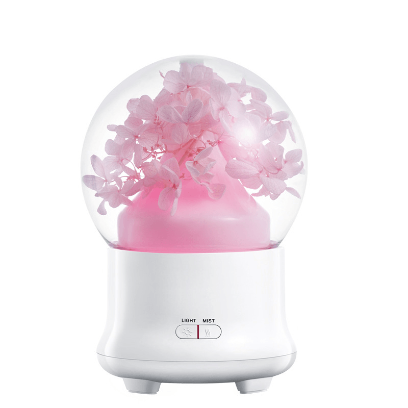 4 Colors Immortal Flower Mini Aroma Humidifier Essential Oil SPA Diffuser Purifier Atomizer