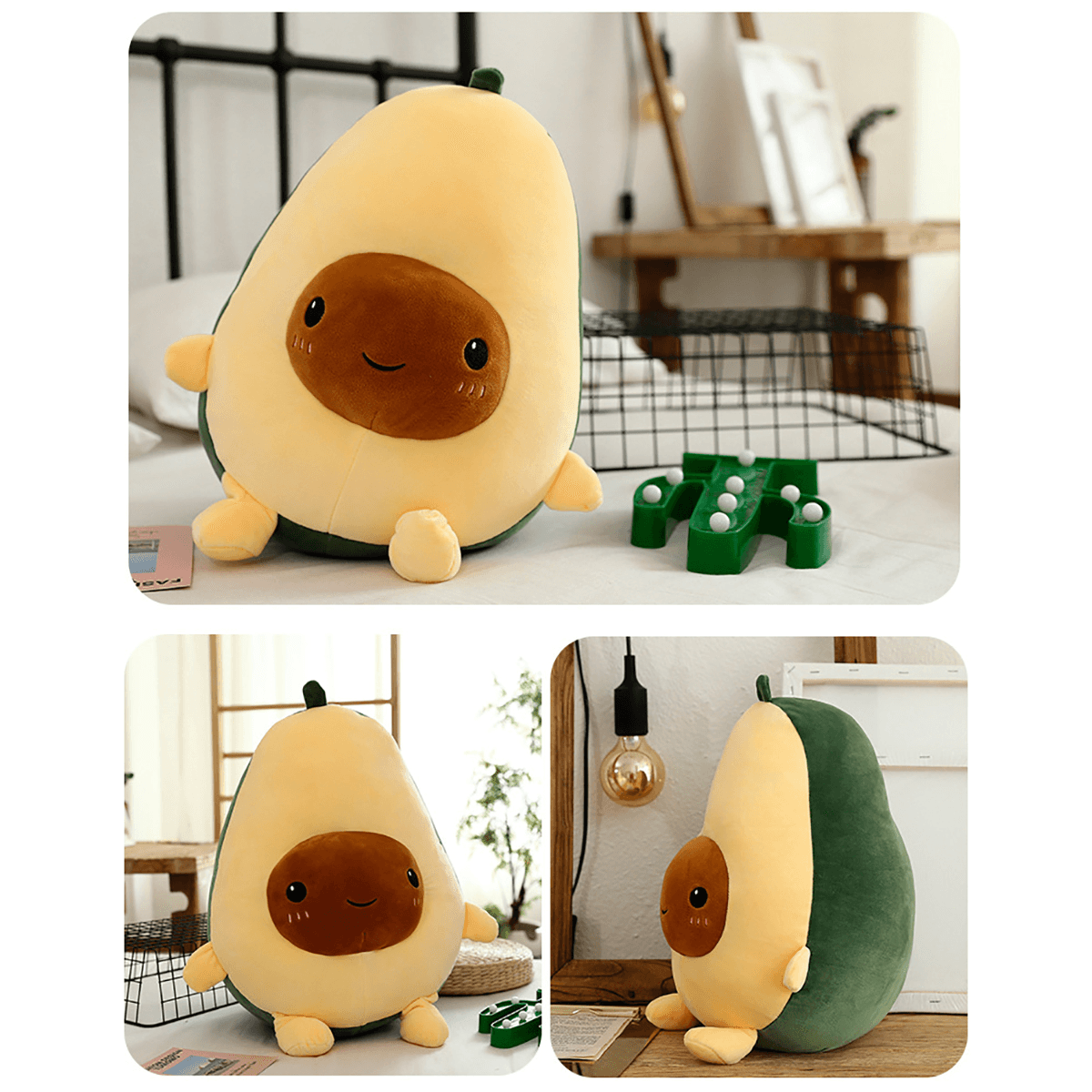 25/35/60 CENTIMETRI Carino Avocado Farcito Peluche Morbido Baby Doll Cartone Animato Frutta Cuscino Cuscino del Divano per I Bambini regalo di compleanno