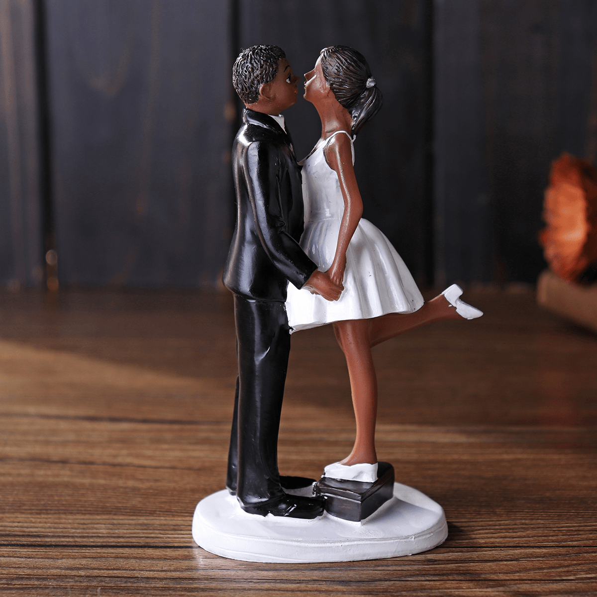 Romantische lustige Hochzeitstorte Topper Figur Braut Bräutigam Paar Brautdekorationen