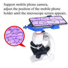 C2121 100X/400X/1200X ABS & Electronic Component Optical Biological Stereo Microscope for Children Science Toys