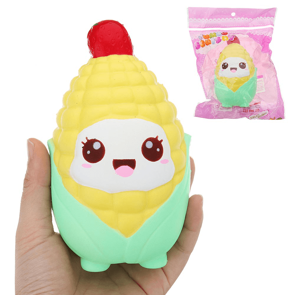 Corn Squishy 9 * 14.5 CM Levantamiento lento con empaque Colección Regalo Juguete suave