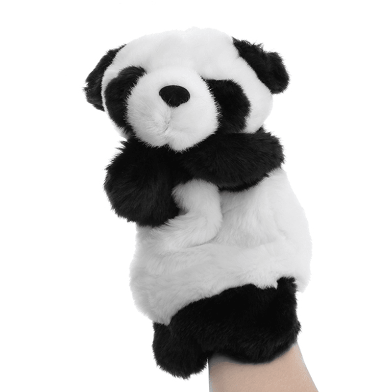 Baby-Plüschtiere, niedliche Cartoon-Panda-Handpuppe, Baby-Kind-Puppe, Plüschtier, Handpuppen, Kindergeschichte