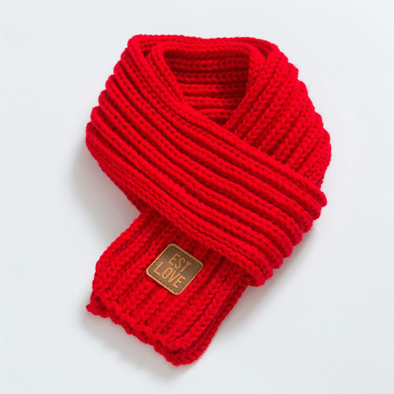 Scarves Collar Fashion Children'S Knitted Scarf Kids Boys Girls Winter Autumn Soft Neck Warmer