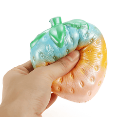 NO NO Squishy Rainbow Colorful Strawberry Jumbo Slow Rising with Packaging Collection Gift Toy