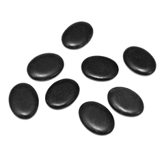 8 Pcs Massage Stone Hot Basalt Set Lot Kit Cold Lava Natural Therapy Rock Spa Manual Massager