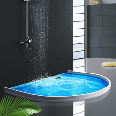 Bathroom Water Stopper Partition Dry&Wet Separation Barrier Rubber Water Blocker