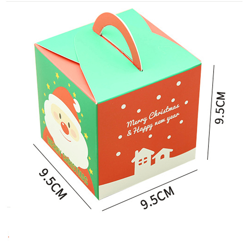 Christmas 2017 Santa Paper Gift Box Candy Box Party Christmas Stocking Jewelry Packaging Box